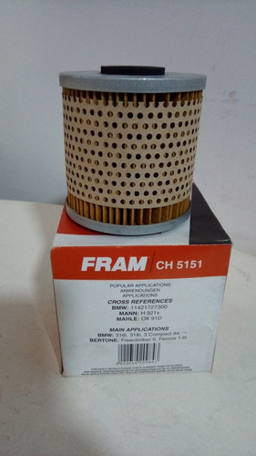 Filtro Aceite Fram  Ch 5151 Bmw Serie 3 Serie 5 318 S 518 I  Foto 2