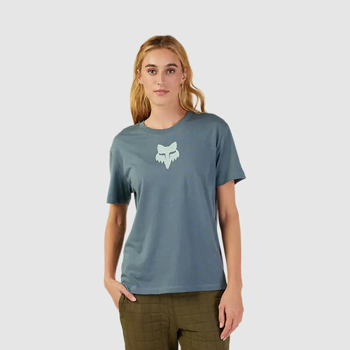 Polera Lifestyle Mujer Fox Head Gris Azulado Fox