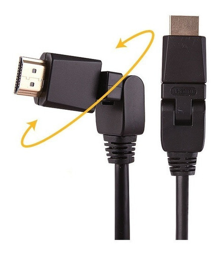 Cable Hdmi 3 Metros Pin 360º 3d 4k 1.4 Full Hd Tv Smart 