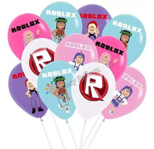 Globos Roblox Niña 10pz