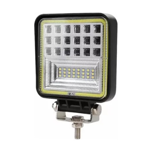 Faro De 42 Leds 126w Reflector Blanco + Baliza Ambar 12 24v