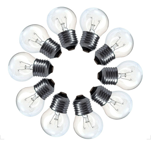 10 Lâmpadas Varal De Luzes Bolinha Incandescente 15w Cordão