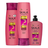 Skala Ceramidas Kit Shampoo + Condicionador + Creme Pentear