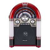 Radio Rockola Xl Bluetooth Retro Iluminada + Am/fm Sd Vw-452