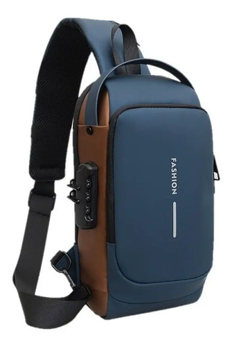 Pechera Mochila Cruzada Para Hombre Lujo Antirrobo Carga Usb | Meses sin interés