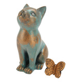 Figura De Gato Con Detalles Exquisitos, Estilo Retro, Textur