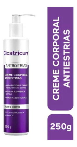 Creme Corporal Antiestrias Cicatricure 250g Kit C/3 Unidades