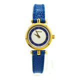 Reloj Gucci Sherryline Azul Con Fondo Blanco Caja 
