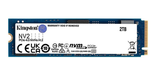 Ssd Kingston Nv2 Nvme, 2tb, Pci Express 4.0, M.2