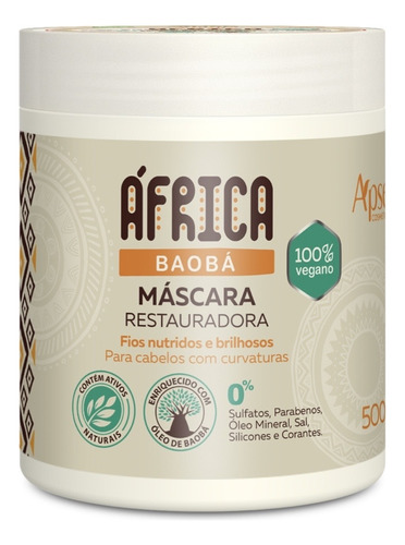 Máscara Restauradora Condicionante Apse Africa Baobá 500g