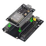 Nodemcu Esp32 Wifi Ch340g Usb-c + Shield Placa Expansion 30p