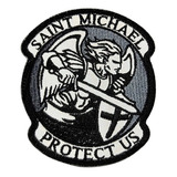 Parche Bordado Reflectivo Ángel Saint Michael Protec Us 