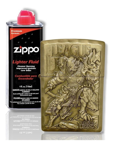 Kit Zippo / Gasolina + Encendedor Tipo Zippo / Hl