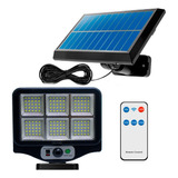 Refletor Solar Led 30w150 Leds + Placa Sensor De Presença