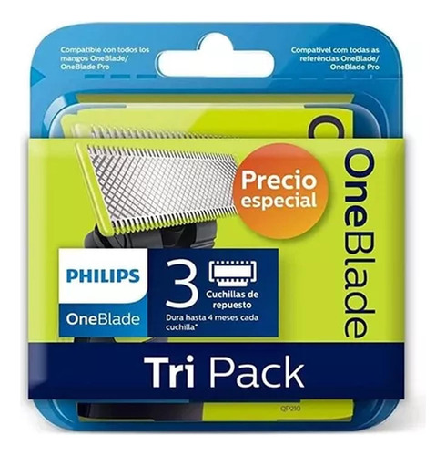 Cuchillas De Repuesto Para Philips One Blade Qp230/50, 3 Pzs