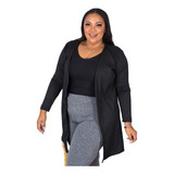 Cardigan Kimono Feminino Plus Size Meia Estação 2023