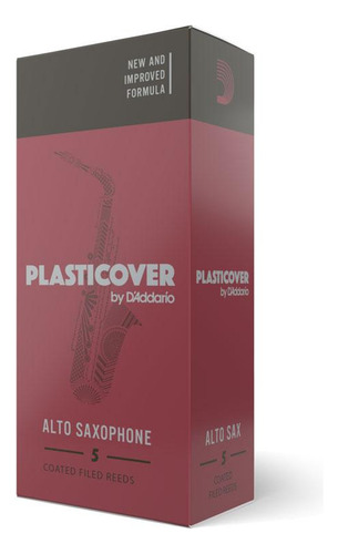 Palheta Sax Alto 2.5 (5 Unidades) D'addario Plasticover