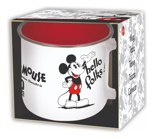 Tazon Ceramica Mickey Mouse 420 Ml Original