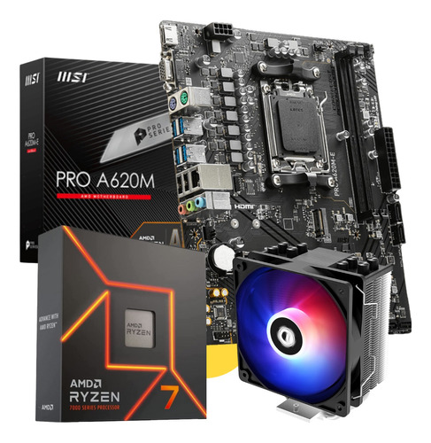 Combo Actualización Pc Gamer Amd Ryzen R7 7700x Ddr5 A620