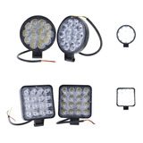 Faro 16 O 14 Led Auxiliar Slim Estrob Auto Moto Jeep Chico 