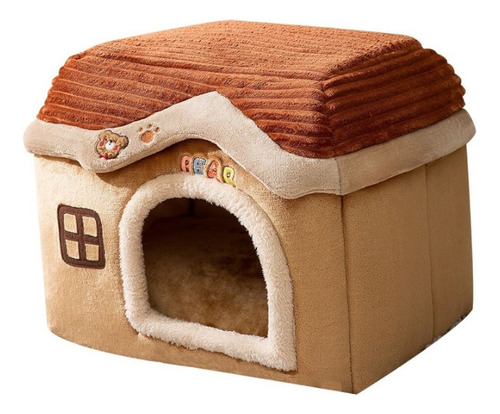 Cama Para Gato Casa De Jengibre Comoda Y Suave Chica