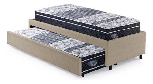 Bicama Box Solteiro 88x188 Com 2 Colchões Gransleep Ecoflex