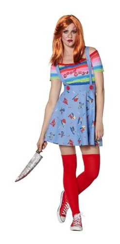 Disfraz/cosplay Chucky Mujer Vestido Overall , Child´s Play 