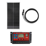 Kit Solar 50wp P/ Cargar Rapidamente Baterias 12v P/ Boyeros