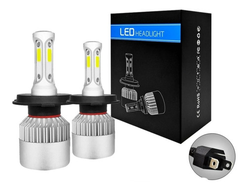 Kit Faros Led S2  3 Caras 9007 9004 H13 H4 V100w Auto 