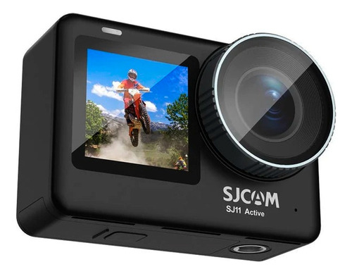 Câmera De Ação Sjcam Sj11 Active 4k Com Tela Dupla Preto