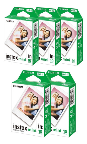 Filme Instax Mini 7s Mini 9 / Mini 11 12 - 50 Poses Colorido