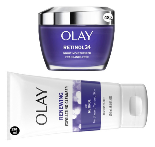 Olay Retinol 24 Crema De Noche 48g + Limpiador Facial 150ml