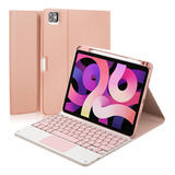 Funda Con Teclado Marca Eisuiyi / Para iPad Pro 11  / Pink