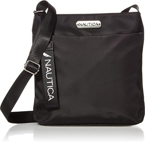 Bolso Bandolera Nautica, Dama, Ligera Color Negro