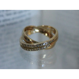 Anel Ouro 18k Brilhantes - Cod 32040