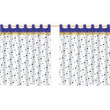 Cortina Quarto Espaço Planetas Lua Estrela Azul 2,80x1,40