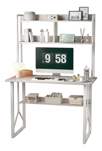 Lazydot Escritorio De Ordenador Mesa De Estudio 140 Cm Gris