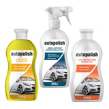 Kit Lavado Express Autopolish Shampoo + Silicona + Cera
