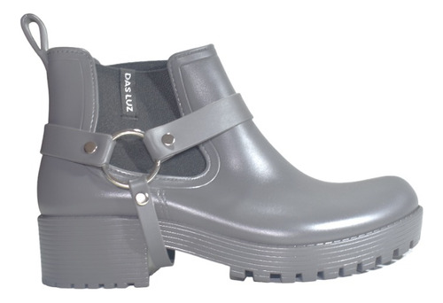 Bota De Lluvia De Mujer Impermeable Modelo Con Estribo