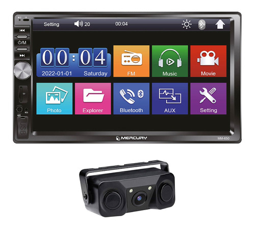 Pantalla 7 Pul Mirror Link Camara Sensores Estacionamiento