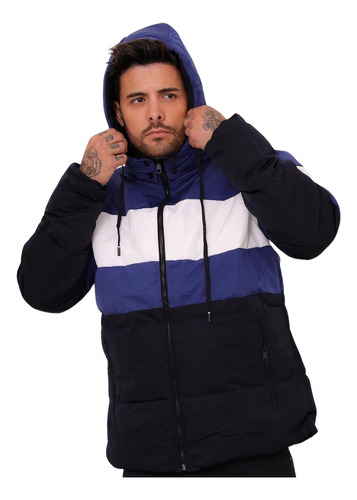 Jaqueta Bobojaco Masculina Casaco Frio Inverno Puffer Capuz