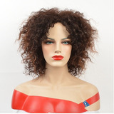 Linda Peruca Afro Wig Feminina Ombre Castanho Crespa Linda!