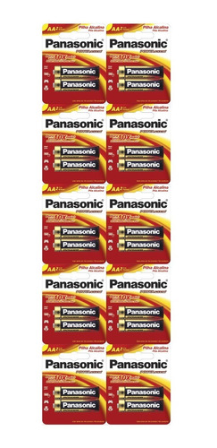 200 Pilhas Alcalinas Panasonic  Aa (pequena) 