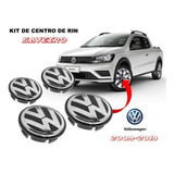 Kit 4 Centros De Rin Para Volkswagen Saveiro 2009-2019 56mm