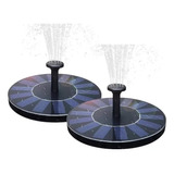 Pack X2 Fuente De Agua Solar Bomba Riego Aspersores Regadera