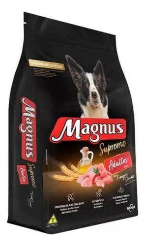 Magnus Supreme Cães Adultos Frango E Cereais 15kg