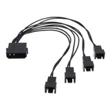 Cabo Adaptador Molex Para 4 Cooler Fan 3 E 4 Pinos Pc Gamer