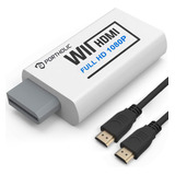 Portholic Adaptador Wii A Hdmi, Convertidor De Wii A Hdmi Co