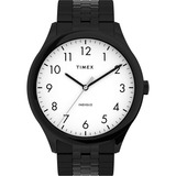 Reloj Timex Easy Reader Para Hombre Negro/blanco