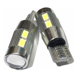 2x Foco Pellizcó Velita T10 W3w 10 Led Smd 12v 168 194 W5w